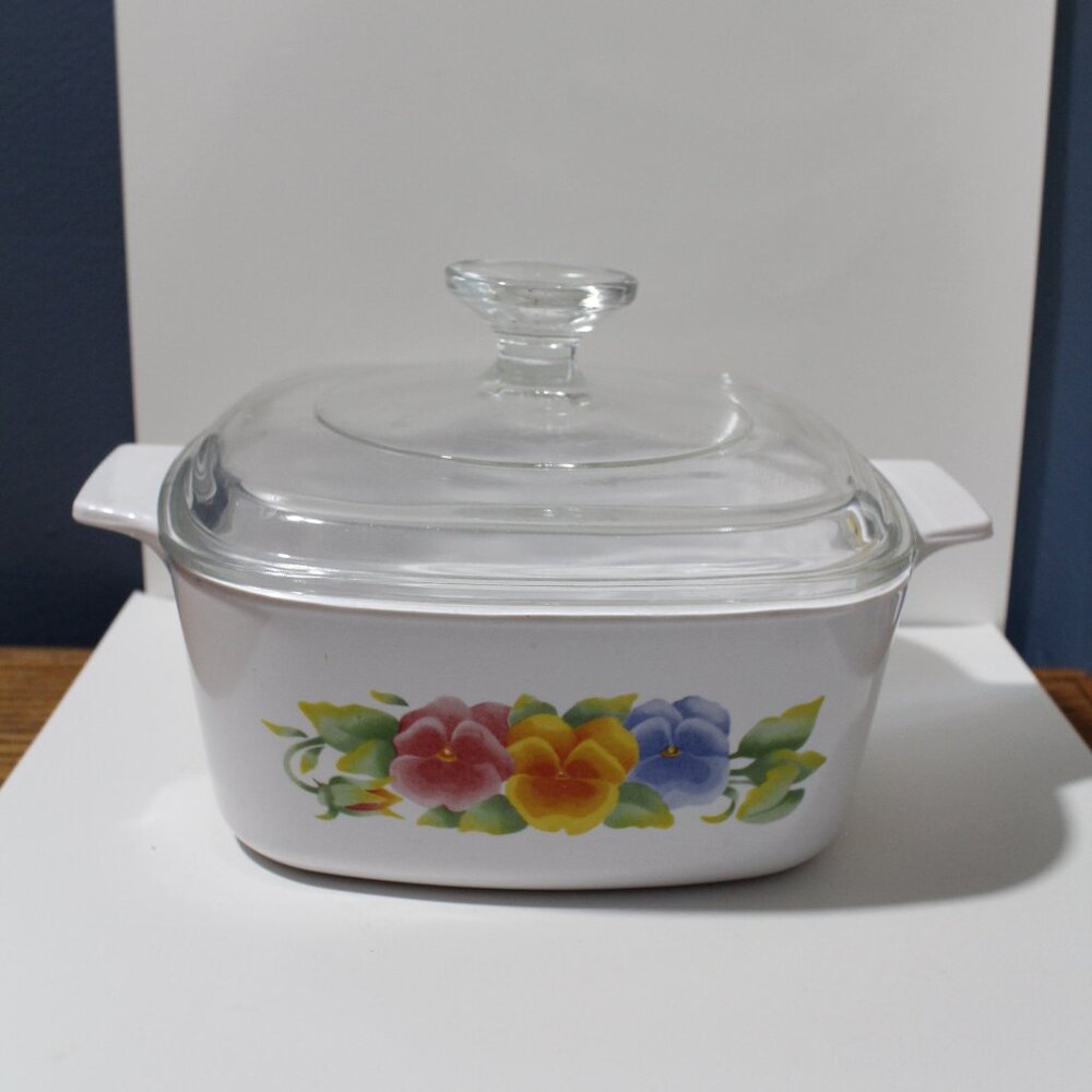 Corelle Summer Blush Casserole  Dish 1.5-L With Glass Lid